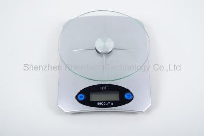 China 3KG High Sensor Electronic Fruit Scale , Sliver / Gold Kitchen Scales With Bowl for sale