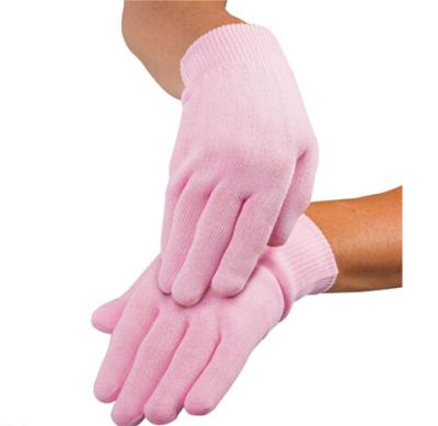 China Beauty Salon Moisturizing Gel Gloves With Vitamin E , Gel Spa Gloves for sale