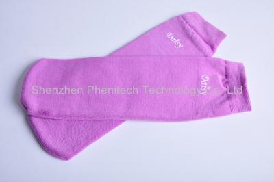 China Wearable Purple Replenish Water Moisture Wicking Socks For Cracked Feet for sale