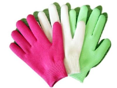 China Girls Hand Moisture Gel Gloves SPA Cotton Gloves 22×12 CM Size for sale