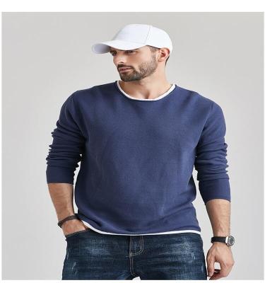 China 2021 Anti-Wrinkle Men's Long Sleeve Knitwear Knitwear O Neck Cotton Sweater Spring Autumn Winter Style Causal Sweater for sale