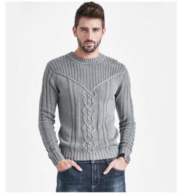 China 2021 Wholesale Anti-Wrinkle Mens Sleeve Pullovers Knitwear Crew Neck Long Tops Slim Pullover Cotton Autumn Winter Style Sweater for sale