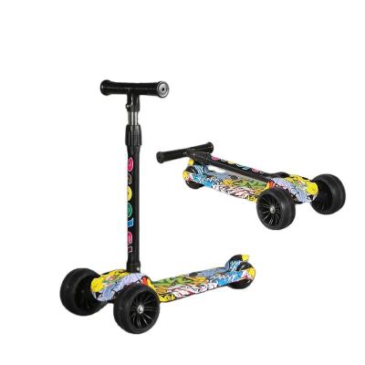 China Child Baby Scooter Kids Toy Foldable Scooter Adjustable Height Skateboard for 2-9 Years Child Without Seat for sale