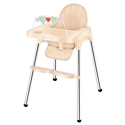 China Safety Comfortable Baby Dining Chair Baby High Leg Feeding Chair with Seat Belt Adjustable Baby Highchair Baby Feeding Chair and Table for Feeding for sale