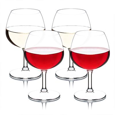 China Wholesale Classic Bar Brandy Wine Glasses Set Undreakable/Bpa Michley Tritan Mugs Dishwasher Safe Wine Goblet Free for sale