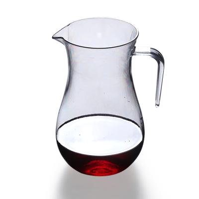 China High Quality Food Grade Factory Michley Water Decanter Jug Water Storage 100%PC Plastic Red Wine Decanter for sale