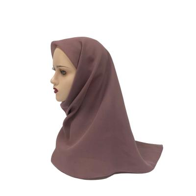 China Fashion dyed low moq dyed hijabs tudung voile fabric factory price cotton voile square scarf for women for sale