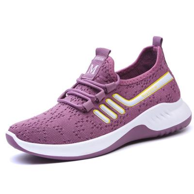 China Cushioning shoes women sneakers 2021 new design women durable lace-up non-slip sports running sports shoes for sale