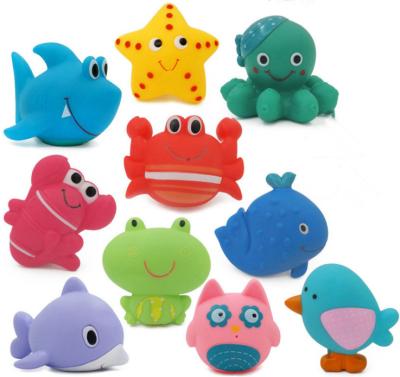 China floating & healthy injection or BB baby bath toys eco-friendly spray water squeeze called PVC vinyl animal toys for kids for sale