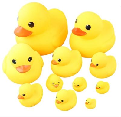 China floating & injection or BB noise cute animals squeak rubber duck bath float toy for kids bath toys for sale