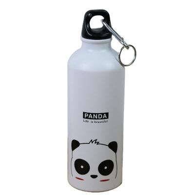 China Custom Cute Panda Printing Outdoor Sports Water Bottle 500ml Drinking Aluminum Bottle for sale