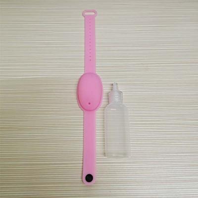 China China Promational Disinfection Silicone Wristband Integrated Hand Sanitizer Dispenser Wristband for sale