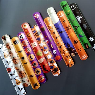 China China wholesale Halloween snap bracelets party slap band Halloween decorations kids bracelets for girls for sale