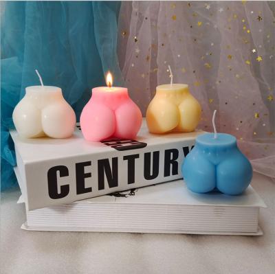 China New flameless woman's big buttocks scented candle art home decoration ornament modeling candle for sale