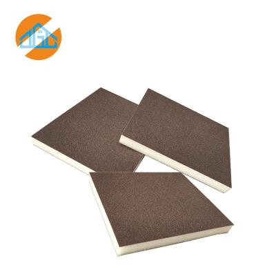 China Durable Abrasive Thin Foam Block Aluminum Oxide Sponge Sanding Pad for Wood, Metal Surface Grinding for sale