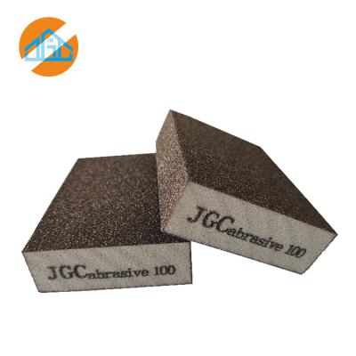 China 4 sides surface use super high density sanding sponge block aluminum oxide 10x7x2.5cm sanding blocks for sale