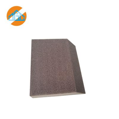 China Durable High Density Sanding Sponges 125 x 90 x 25mm Bevel Angle Single Sponge Sanding Blocks for sale