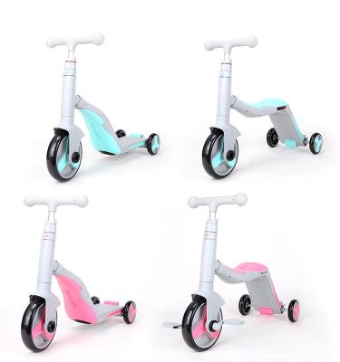 China Sliding Scooter New Design Hot Sales 3 In 1 Big Wheels Kids Play Kick Scooter With Seat Kids Balance Scooter for sale