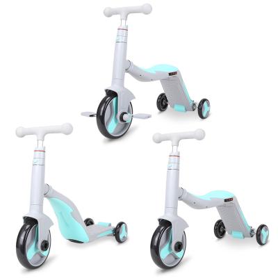 China Sliding Scooter Factory Sale 3 in 1 Child Tricycle Kids Balance Bike 3 Wheels Baby Outdoor Walking Mini Tricycle for sale