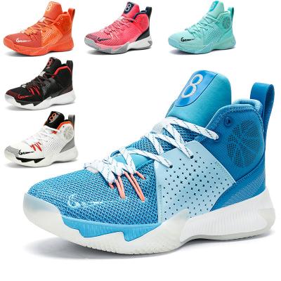 China 2022 High Top Breathable Wear Proof Breathable/Comfortable Mens Sports Logo Custom Logo Basketball Shoes for sale