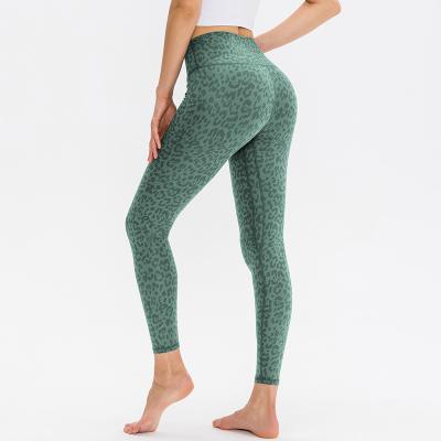 China Breathable OEM printed plus size custom fitness tight high waist butt crack! crack! lift womens yoga pants logo spats for sale