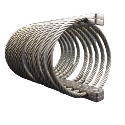 China Apartment Machine Light Rail Shock Vibration Insulation JGX-0480D-12A Stainless Steel Electrical Wire Rope Insulator for sale