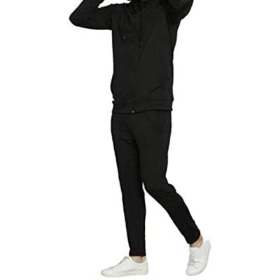 China Custom Wholesale Anti-Static Design White Tracksuit Men Two Piece Set Logo Tracksuit For Men for sale