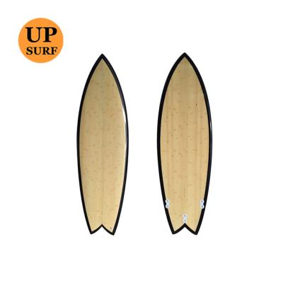 China unisex fiberglass epoxy fish bamboo surfboard for sale for sale