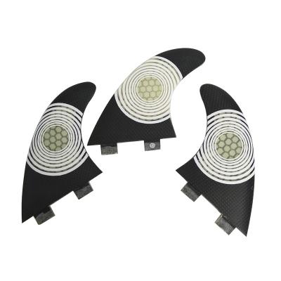 China Unisex Carbon Fiber Double Tabs Fins High Amount Performance Fiberglass Surf Fins for sale