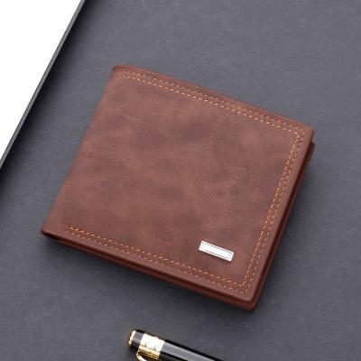 China Daily Use Carteira Wallet Customize Design Slim Coin Purse ID Credit Card Holder Shorts PU Leather Slim Rfid Wallet For Men for sale