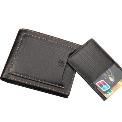 China Slim Multi-Card Stance Wallet New With Money Clip Finest Bifold PU Leather Card Holder Wallet Minimalist For Men for sale