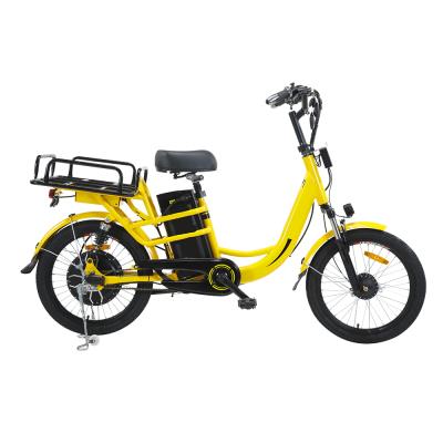 China Wholesale Factory Price Food Delivery Bike Bicycle LCD Display Steel Mobility Scooter 20 Inch Battery Powered Bicycle for sale