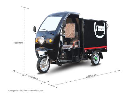 China Cargo Tricycles Electric Motor Cabin Half Enclosed Motorized Cargo Tricycle For Sale for sale