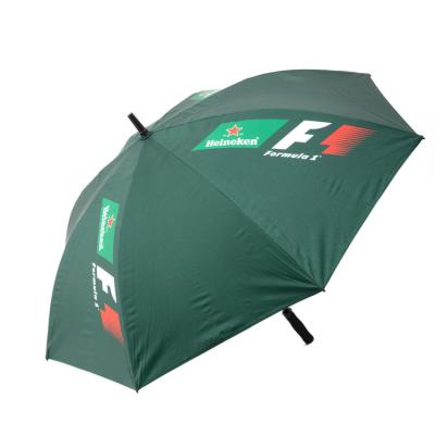 China Promotional Sports Umbrellas With Custom Logo Inside Green Color Rain Stick 30 Inch Golf Umbrella for sale