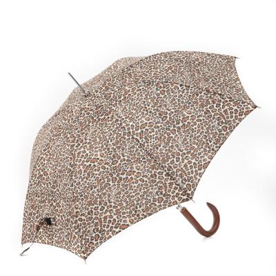 China Customized Rattan Handle Non Windproof Strong Rain Folding Straight Umbrella Daily Use for sale