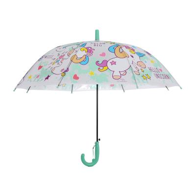 China Cute Children's Umbrella EVA Fabric Design Available Custom Manual Printing Open Umbrella for sale