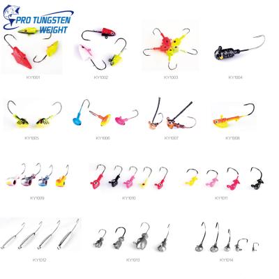 China Soft Fishing Lure Processing Customized Panfish Bluegrill Walleye Jig Lead Fishing Jig Head Hooks For Fishing Lure for sale