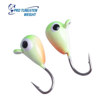 China Fast Downhill and Pro Eco-Friendly Tungsten Weight Tungsten Jig Ice Jigs for Ice Fishing for sale