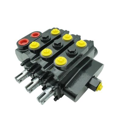 China Construction machinery hot sale  Section Directional Control plastic one way flow hydraulic control valve joystick for sale