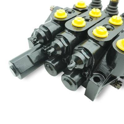 China Construction machinery new product custom 60L detent control Parallel circuit Monoblock Sectional detent Manual control valves for sale