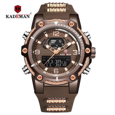 China Automatic Date KADEMAN New Men's Automatic Alarm Clock Calendar Multifunctional Sports Band Watch K9055G for sale