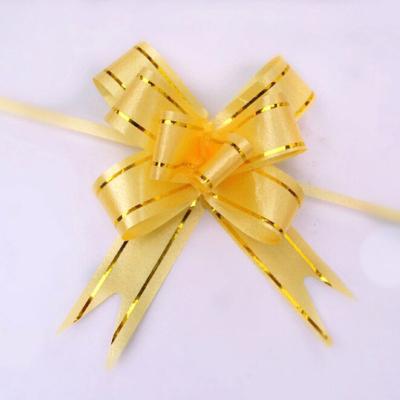 China Hot New Eco-friendly Christmas Gift Wrapping Decorative Ribbons Holiday Pull Bow Ribbons 10Pcs/Lot for sale