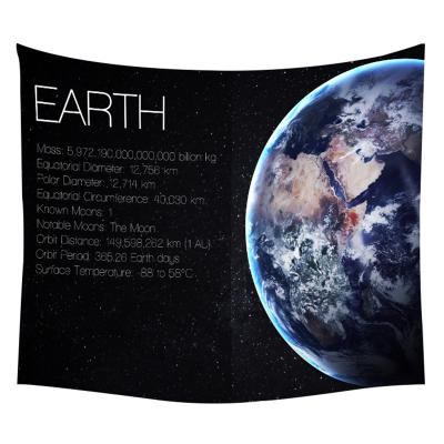 China Modern Factory Outlet Universe Planets Venus Earth Star Tapestry Home Bedroom Tapestry Backdrop Decoration Customized for sale