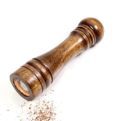 China Kitchen Tools Salt and Pepper Mill, Solid Wood Pepper Mill with Strong Adjustable Ceramic Grinder 5