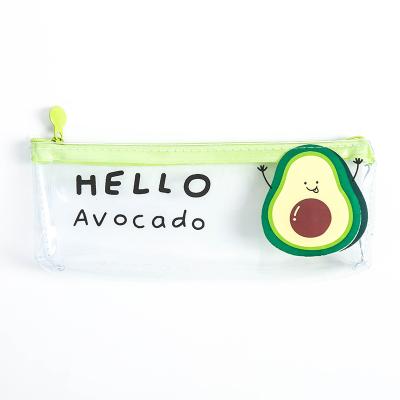 China Plastic 1 Pcs The Pencil Case Avocado School Pen Case Pencil Case Pencil Bag School Supplies Stationery for sale