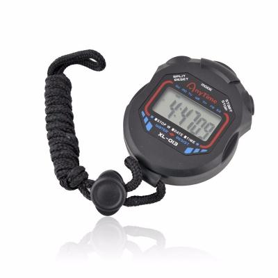 China Professional Kitchen Classic Digital LCD Display Chronograph Sports Stopwatch Timer Handheld Stopwatch with String for sale