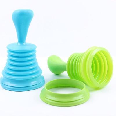 China Durable Free Shipping 1Pcs Household Sink Drain Drain Powerful Plastic Drain Suction Cup Shape Toilet Plunger for sale