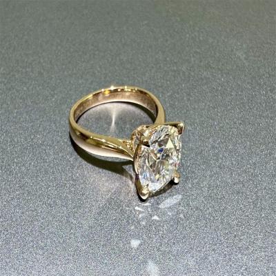 China 18K Lab Diamonds Ring en Gold trouwring Setting1894 Vier Prong Classic Diamond Ring Te koop