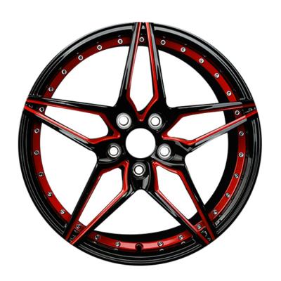 China Hot Selling High Quality 17 To 24 Inch Aluminum 2 Piece Forged Alloy Wheel Wheel Customized Car Wheel for sale