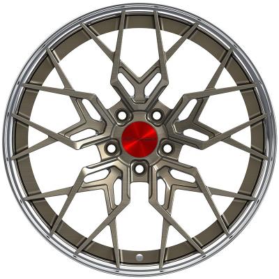 China GVICHN Brand Aluminum 2 Piece Wheel Rim 22 Inch 5x114.3 Custom Forged Wheels For Passenger Car for sale